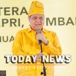 Hadir di HUT Gerindra, Airlangga Ucapkan Selamat ke Prabowo