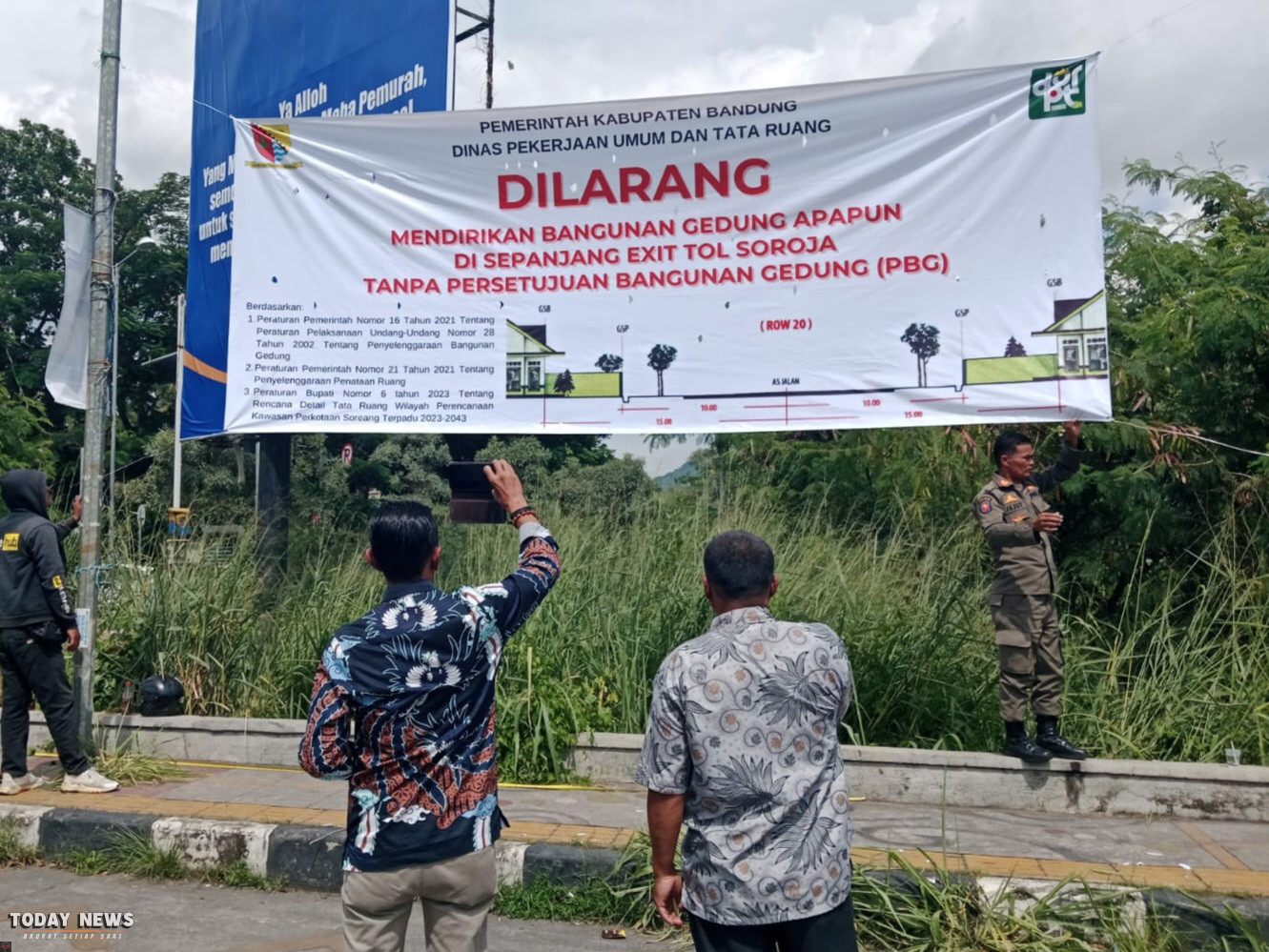 Pemkab Bandung Larang Pembangunan Tanpa Izin di Sekitar Exit Tol Soreang