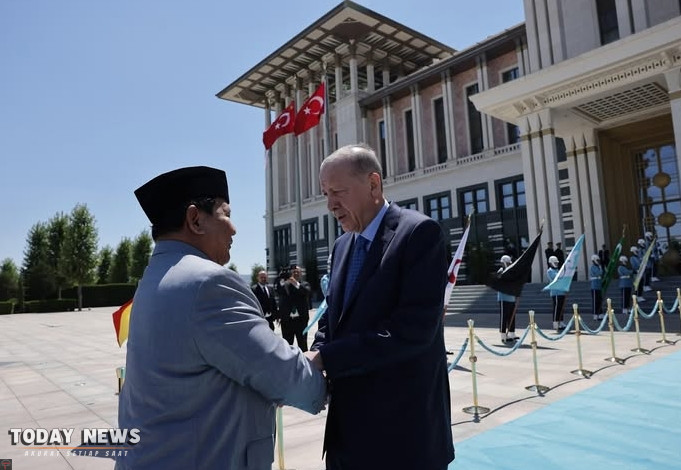 Prabowo Jamu Erdogan dengan Makan Siang di Istana Bogor