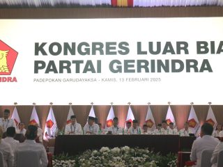 KLB Gerindra Hasilkan 5 Keputusan, Prabowo Jadi Ketum Lagi Periode 2025-2030