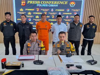 Polres Cimahi Tangkap Pria Bersenpi yang Gedor Mobil Pengemudi Wanita di Kota Baru Parahyangan Bandung
