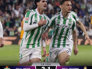 Real Madrid Tumbang 1-2 di Markas Real Betis, Gagal ke Puncak Klasemen