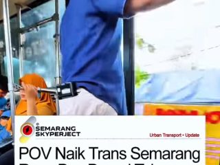 Viral! Pintu Bus Trans Semarang Terbuka Saat Armada Berjalan, Begini Kata Netizen