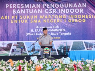 Wagub Jateng Resmikan Gedung Indoor SMA 1 Gebog Senilai Rp1,3 Miliar