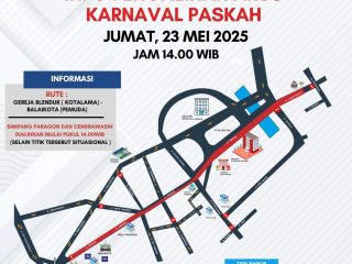 Catat! Jadwal Rekayasa Lalu Lintas Saat Karnaval Paskah di Semarang