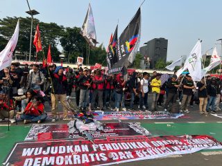 Respon Pidato Prabowo di agenda May Day Fiesta, Aliansi Gebrak : Gimmick dan Pencitraan!