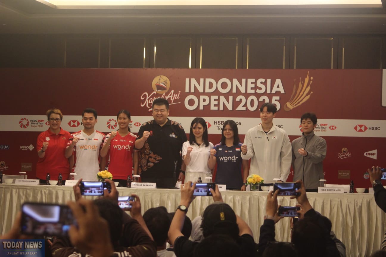 Konferensi pers Indonesia Open 2025