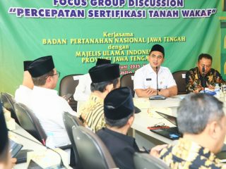69 Ribu Tanah Wakaf di Jateng Sudah Tersertifikat