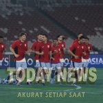 Momen latihan Timnas Indonesia