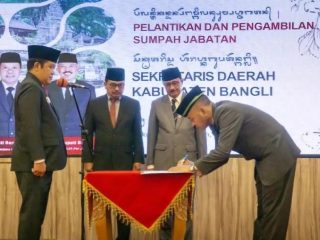 Bupati Bangli Lantik Sekda Definitif, Riana Putra Dipilih Secara Objektif