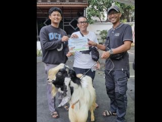 KPPD Terima 1 Ekor Kambing dari Pertamina Retail di Hari Raya Idul Adha