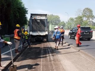 Ruas Tol Semarang Seksi A,B,C sedang Dilakukan Pemeliharaan, Operasional Tol Tetap Normal