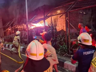 Api Lalap Rumah Dua Lantai di Cilincing, Empat Orang Jadi Korban