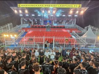 Menpora Hadiri Peresmian Tim dan Stadion Baru Bhayangkara Presisi Lampung FC