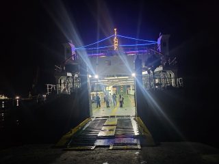 KMP Pulo Tello Berhasil Uji Coba Kelayakan Alur Pelayaran Pulau Baai Bengkulu