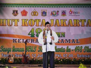 Hadiri Tasyakuran HUT DKI, Wagub Rano Ajak Warga Bersama Bangun Jakarta
