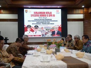 Terima Kunker Komisi II DPR RI, Pemkot Semarang Siap Optimalkan Dana Transfer Pusat
