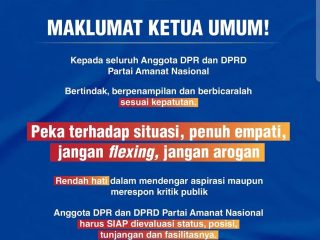 Maklumat Ketum PAN: Anggota DPR-DPRD Jangan Flexing-Arogan