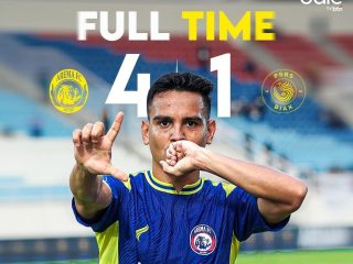 Hattrick Dalberto Antar Arema FC Tundukkan PSBS Biak 4-1 di Kanjuruhan