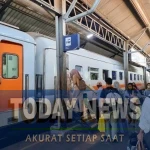 Suasana di Stasiun Daop 4 Semarang.