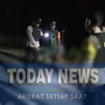 Aparat kepolisian saat mendatangi lokasi pembacokan.