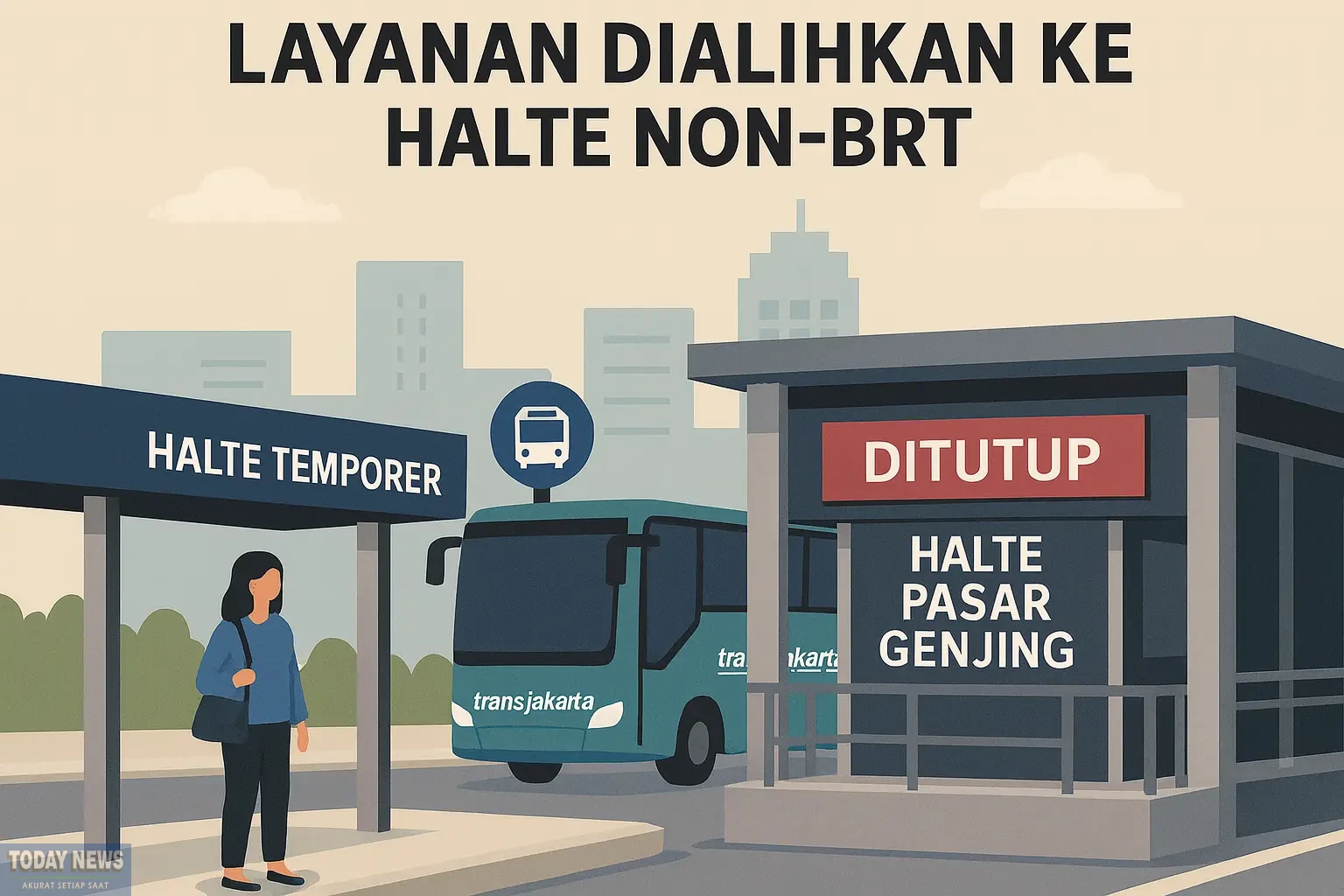 Halte Pasar Genjing ditutup sementara