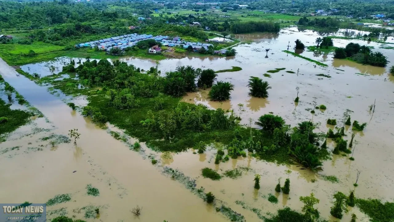 Banjir yang merendam 7 distrik di Kabupaten Sorong, Provinsi Papua
