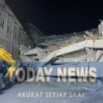 Bangunan Ponpes Al Khoziny ambruk.