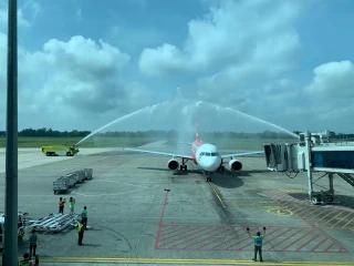 Bandara Syamsudin Noor Resmi Layani Penerbangan Internasional