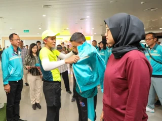 Pesan Sekda Jateng Saat Lepas Kontingen Pornas Korpri