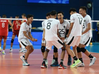 Tim Voli Putra Indonesia Taklukkan Thailand di Asian Youth Games 2025