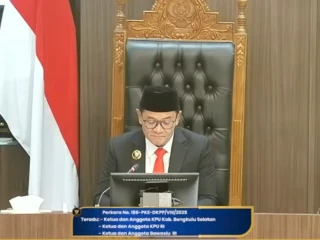 DKPP Sanksi 5 Pimpinan dan Sekjen KPU Imbas Kasus Private Jet