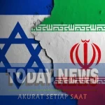 Ilustrasi Bendera Israel dan Iran