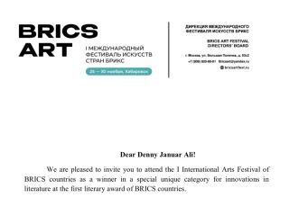 Denny JA Dapat Penghargaan BRICS Award for Literary Innovation