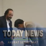 Ketua Umum PSI Kaesang Pangarep (kanan) saat temui Ketua Umum NasDem Surya Paloh di NasDem Tower, Senin (22/7/2024).