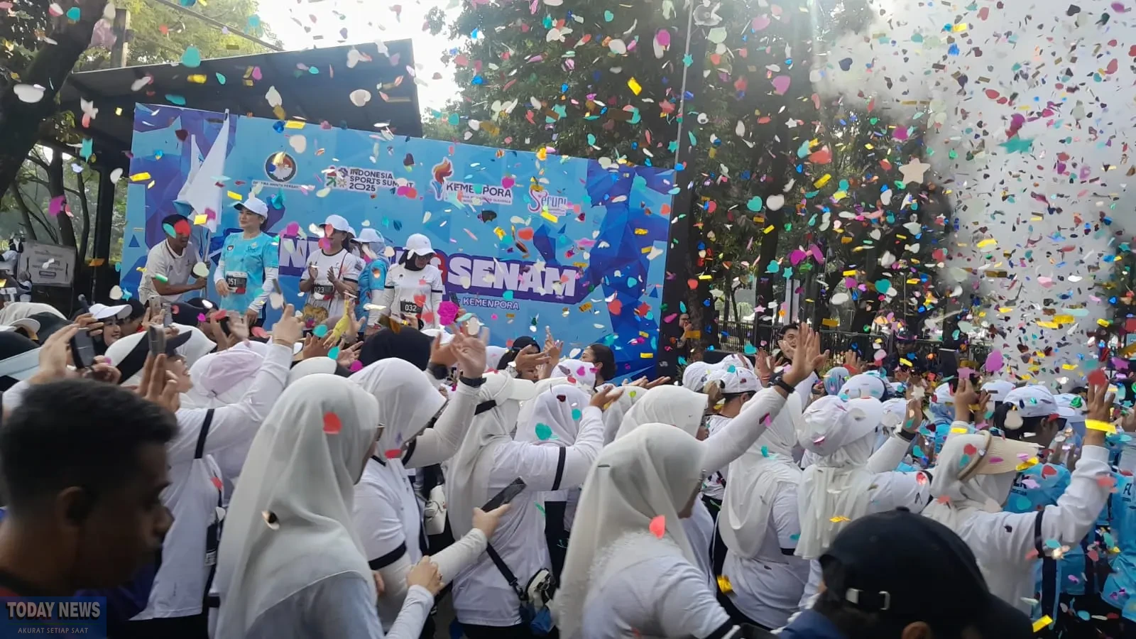 Fun Walk, Senam Nusantara Seruni & Olah Raga Padel menjadi acara pemuka Indonesia Sport Summit 2025