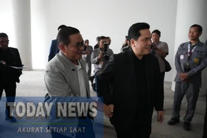 Menpora Erick Thohir dan Gubernur DKI Jakarta Pramono Anung