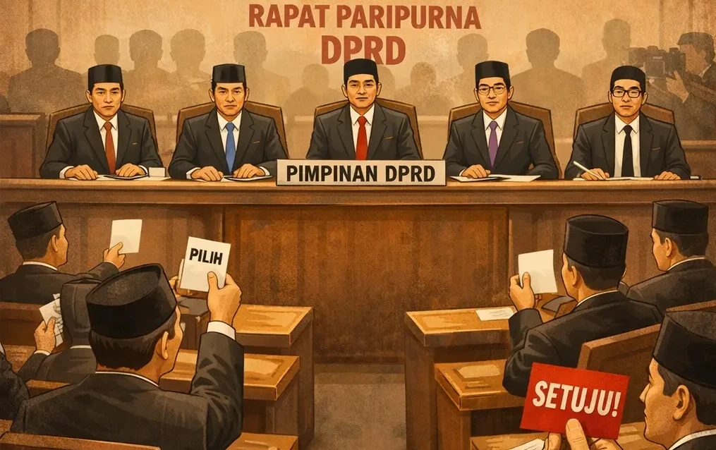 Ilustrasi Rapat Paripurna DPRD Pemilihan Kepala Daerah.