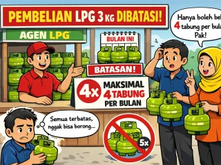 Pembelian LPG 3 kg akan dibatasi.