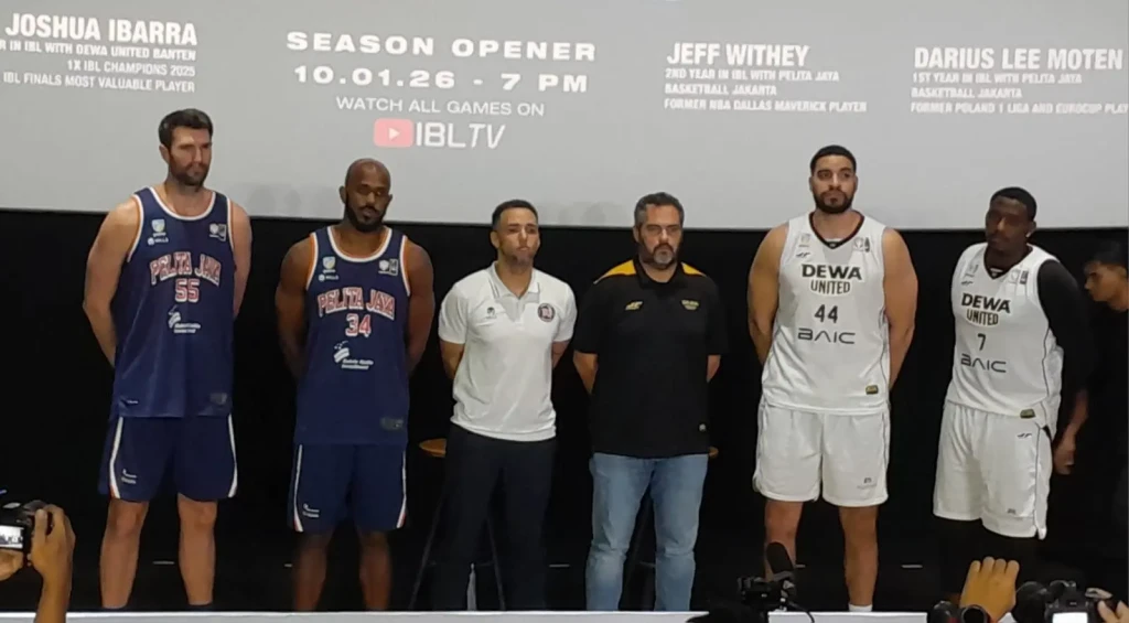 Dewa United Banten siap hadapi Pelita Jaya Jakarta dalam laga pembuka IBL GoPay 2026