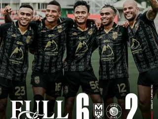 Malut United Bungkam PSBS Biak 6-2 di Stadion Kie Raha