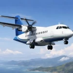 Ilustrasi Pesawat ATR 42-500.