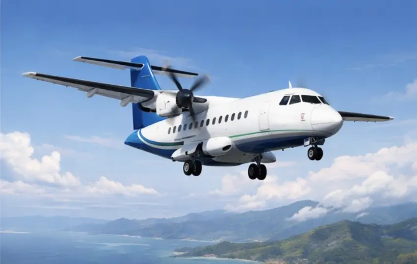 Ilustrasi Pesawat ATR 42-500.