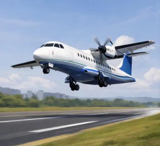 Ilustrasi Pesawat ATR 42-500.