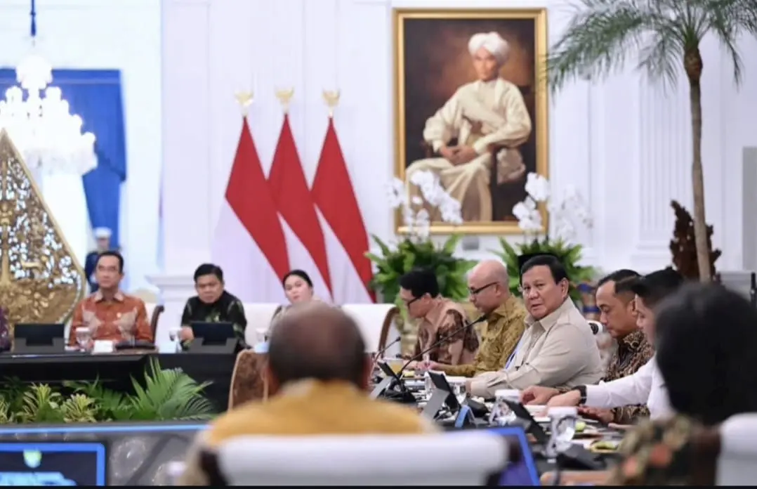 Pertemuan Presiden Prabowo Subianto dengan sejumlah mantan Menteri dan Wakil Menteri Luar Negeri RI di Istana Merdeka, Rabu (4/2/2026).