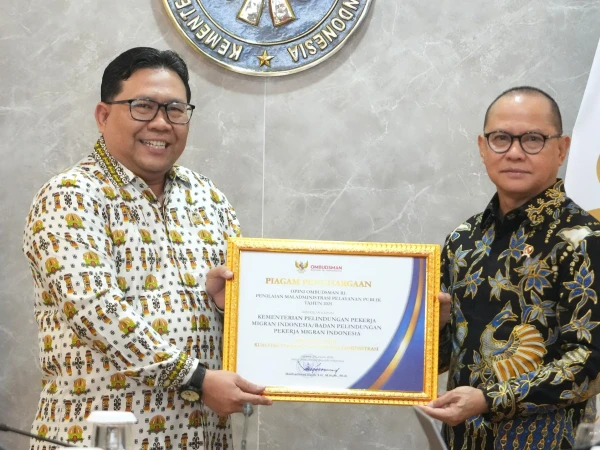 P2MI Terima Penghargaan dari Ombudsman RI, Raih Zona Hijau dengan Skor 88,74