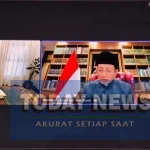 Menteri Agama (Menag), Nasaruddin Umar tampil pada konferensi internasional yang diselenggarakan oleh Kementerian Agama Arab Saudi secara daring pada Kamis, 2 April 2026. (Kemenag)
