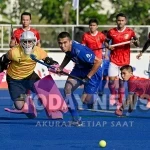 Gol tunggal Aulia Akbar Al Ardh dalam menaklukkan Thailand, Senin (6/4/2026), pastikan Timnas Hockey Field Putra Indonesia ke semifinal dan raih tiket ke Asian Games 2026 di Nagoya, Jepang. (PP FHI)