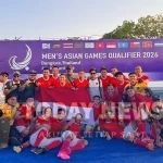 Sukses Timnas Hockey Field Putra Indonesia meraih tiket ke Asian Games Nagoya 2026 mendapat apresiasi dari Ketua Komite Olimpiade Indonesia (KOI/NOC Indonesia), Raja Sapta Oktohari. (PP FHI)