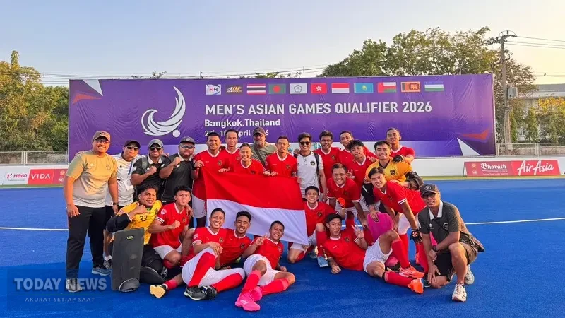 Sukses Timnas Hockey Field Putra Indonesia meraih tiket ke Asian Games Nagoya 2026 mendapat apresiasi dari Ketua Komite Olimpiade Indonesia (KOI/NOC Indonesia), Raja Sapta Oktohari. (PP FHI)